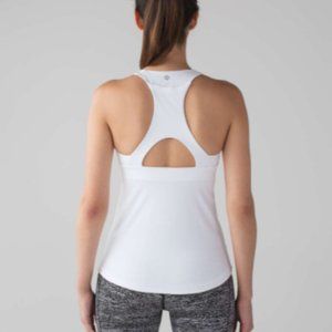 lululemon Final Lap Tank: White